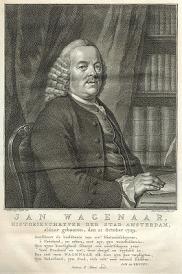 Portret van Jan Wagenaar, door Jacobus Buys/Jacob Houbraken, onderschrift van Jan de Kruyff (1766)
