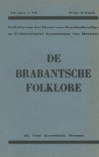 De Brabantse Folklore. Jaargang 1933-1934,  [tijdschrift] Brabantse Folklore, De