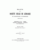 Bulletin de la Société Belge de Géologie. Jaargang 11,  [tijdschrift] Bulletin de la Société Belge de Géologie