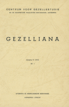 Gezelliana. Jaargang 3,  [tijdschrift] Gezelliana (1970-1986)