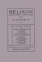 Helikon. Jaargang 1,  [tijdschrift] Helikon