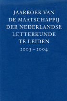 Jaarboek van de Maatschappij der Nederlandse Letterkunde, 2003-2004,  [tijdschrift] Jaarboek van de Maatschappij der Nederlandse Letterkunde [2001- ]