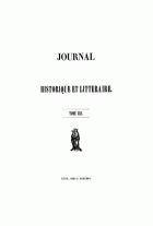Journal historique et littéraire. Nouvelle série. Tome 13,  [tijdschrift] Journal historique et littéraire