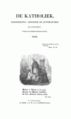 De katholiek 1858. Deel 34,  [tijdschrift] Katholiek, De