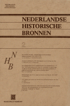 Nederlandse historische bronnen 2, Anoniem Nederlandse historische bronnen