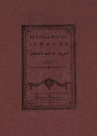 Surinaamsche Almanak voor het Jaar 1820,  [tijdschrift] Surinaamsche Almanak
