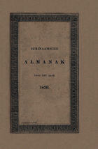 Surinaamsche Almanak voor het Jaar 1839,  [tijdschrift] Surinaamsche Almanak