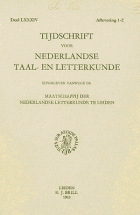 Tijdschrift voor Nederlandse Taal- en Letterkunde. Jaargang 84,  [tijdschrift] Tijdschrift voor Nederlandse Taal- en Letterkunde