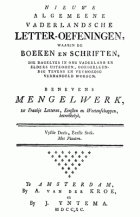 Vaderlandsche letteroefeningen. Jaargang 1790,  [tijdschrift] Vaderlandsche Letteroefeningen