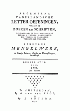 Vaderlandsche letteroefeningen. Jaargang 1792,  [tijdschrift] Vaderlandsche Letteroefeningen