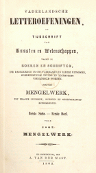 Vaderlandsche letteroefeningen. Jaargang 1862,  [tijdschrift] Vaderlandsche Letteroefeningen