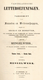 Vaderlandsche letteroefeningen. Jaargang 1864,  [tijdschrift] Vaderlandsche Letteroefeningen