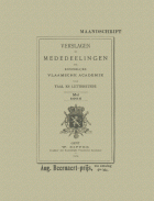 Verslagen en mededelingen van de Koninklijke Vlaamse Academie voor Taal- en Letterkunde 1914,  [tijdschrift] Verslagen en mededelingen van de Koninklijke Vlaamse Academie voor Taal- en Letterkunde