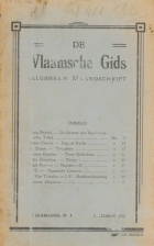 De Vlaamsche Gids. Jaargang 21,  [tijdschrift] Vlaamsche Gids, De