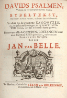 Davids psalmen, Jan van Belle