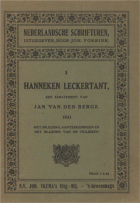 Hanneken Leckertant, Jan van den Berghe
