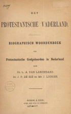 Biographisch woordenboek van protestantsche godgeleerden in Nederland. Deel 2, Jan Pieter de Bie, Lambregt Abraham van Langeraad, Jakob Loosjes