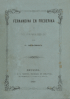 Fernandina en Frederika, of der vrouwen peerlen, Jeanette Delcroix