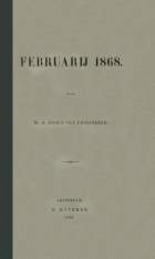 Februarij 1868, G. Groen van Prinsterer