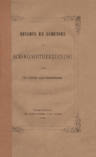 Studien en schetsen ter schoolwetherziening, G. Groen van Prinsterer