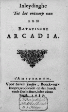 Inleijdinghe tot het ontwerp van een Batavische Arcadia, Johan van Heemskerck
