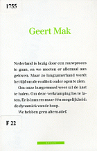 Nagekomen flessenpost, Geert Mak