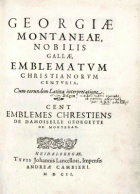 Cent emblemes chrestiens, Georgette de Montenay