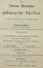 Pädagogische Schriften, Joannes Murmellius