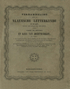 Verhandeling over de Vlaemsche letterkunde in België, sedert het begin der XIXe eeuw, Frans De Potter