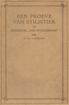 Een proeve van stilistiek bij Ruusbroec 'den  Wonderbare', W.C.A. Schilling