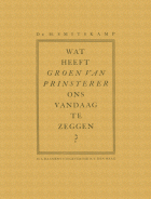 Wat heeft Groen van Prinsterer ons vandaag te zeggen?, H. Colijn, Hendrik Smitskamp