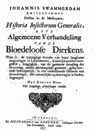 Historia insectorum generalis, ofte algemeene verhandeling van de bloedeloose dierkens, Jan Swammerdam