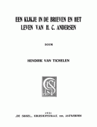 Een kijkje in de brieven en het leven van H.C. Andersen, Hendrik van Tichelen