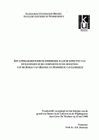 Een literair-historisch onderzoek naar de effecten van ontleningen op de compositie en de zingeving van de 'Roman van Heinric en Margriete van Limborch', Lieve De Wachter