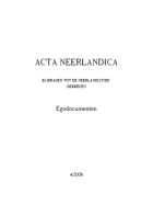 Acta Neerlandica 4,  [tijdschrift] Acta Neerlandica