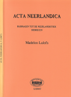 Acta Neerlandica 5,  [tijdschrift] Acta Neerlandica