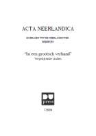 Acta Neerlandica 7,  [tijdschrift] Acta Neerlandica