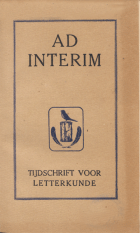 Ad Interim. Jaargang 1,  [tijdschrift] Ad Interim