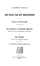 Algemeen verslag van den staat van het schoolwezen in Nederlandsch-Indië 1856,  [tijdschrift] Algemeen verslag van den staat van het schoolwezen in Nederlandsch-Indië