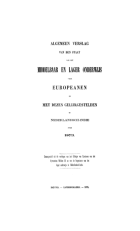 Algemeen verslag van het middelbaar en lager onderwijs voor Europeanen in Nederlandsch-Indië 1873,  [tijdschrift] Algemeen verslag van het middelbaar en lager onderwijs voor Europeanen in Nederlandsch-Indië