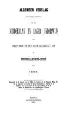 Algemeen verslag van het middelbaar en lager onderwijs voor Europeanen in Nederlandsch-Indië 1880,  [tijdschrift] Algemeen verslag van het middelbaar en lager onderwijs voor Europeanen in Nederlandsch-Indië