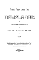 Algemeen verslag van het middelbaar en lager onderwijs voor Europeanen in Nederlandsch-Indië 1886,  [tijdschrift] Algemeen verslag van het middelbaar en lager onderwijs voor Europeanen in Nederlandsch-Indië