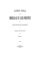 Algemeen verslag van het middelbaar en lager onderwijs voor Europeanen in Nederlandsch-Indië 1894,  [tijdschrift] Algemeen verslag van het middelbaar en lager onderwijs voor Europeanen in Nederlandsch-Indië