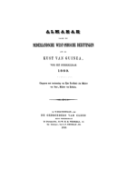 Almanak voor de Nederlandsche West-Indische bezittingen, en de kust van Guinea. Jaargang 1860,  [tijdschrift] Almanak voor de Nederlandsche West-Indische bezittingen, en de kust van Guinea