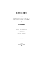 Berigten van het Historisch Genootschap te Utrecht. Deel 7, Anoniem [tijdschrift] Berigten van het Historisch Gezelschap te Utrecht