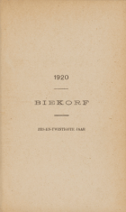 Biekorf. Jaargang 26,  [tijdschrift] Biekorf