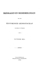 Bijdragen en Mededeelingen van het Historisch Genootschap. Deel 15,  [tijdschrift] Bijdragen en Mededeelingen van het Historisch Genootschap