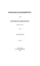 Bijdragen en Mededeelingen van het Historisch Genootschap. Deel 18,  [tijdschrift] Bijdragen en Mededeelingen van het Historisch Genootschap