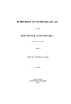 Bijdragen en Mededeelingen van het Historisch Genootschap. Deel 29,  [tijdschrift] Bijdragen en Mededeelingen van het Historisch Genootschap