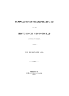 Bijdragen en Mededeelingen van het Historisch Genootschap. Deel 34,  [tijdschrift] Bijdragen en Mededeelingen van het Historisch Genootschap